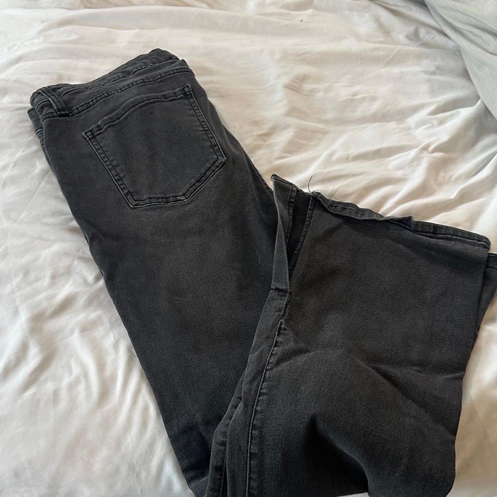 Time and Tru Black Flare Leg Denim Jeans